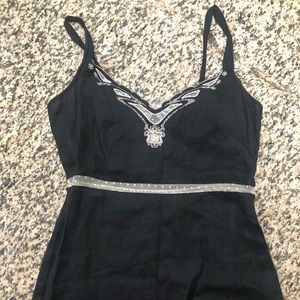 Free People dress knee length midi polkadot sheer